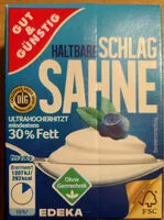 Mängden socker i H-Schlagsahne