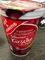 Mängden socker i Fettarmer fruchtjoghurt Schwarzkirsche