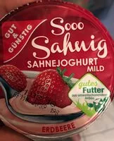 Mängden socker i Sooo sahnig Erdbeere