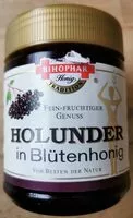 Mängden socker i Holunder in Honig
