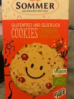 Mängden socker i Cookies Cranberry glutenfrei und glücklich