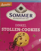 Mängden socker i Dinkel Stollen-Cookies