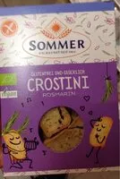 Mängden socker i Crostini gluten free