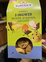 Mängden socker i Dinkel 3 Ingwer