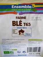 Mängden socker i Farine blé T65 ensemble