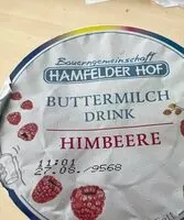 Mängden socker i Buttermilch Drink Himbeeren