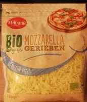Mängden socker i Mozzarella gerieben Bio