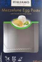 Mängden socker i Mezzelune egg pasta