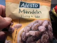 Mängden socker i Mandeln Honig Saslz. Snack