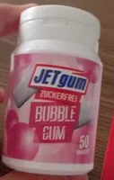 Mängden socker i JETgum Bubble gum zuckerfrei