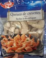 Mängden socker i Queues de crevettes crues