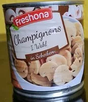 Mängden socker i Champignons in Scheiben