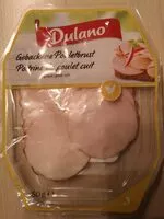Mängden socker i Poitrine de poulet cuit