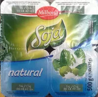 Mängden socker i Yogurt natural de soja