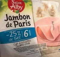 Mängden socker i Jambon de Paris -25% de sel
