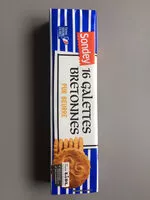 Mängden socker i Galettes bretonnes