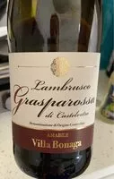 Mängden socker i Lambrusco gasparossa di castelvetro