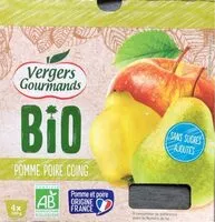 Mängden socker i Purée de pomme poire coing bio