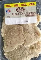 Mängden socker i 4 Escalopes de dinde à la milanaise