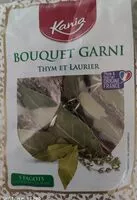 Mängden socker i Bouquet garni thym et laurier