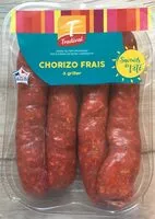 Mängden socker i Chorizo frais à griller
