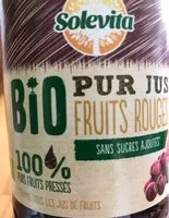 Mängden socker i Pur jus fruits rouges