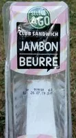 Mängden socker i Club sandwich jambon beurre