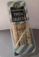 Mängden socker i Club sandwich thon crudités