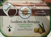 Mängden socker i Sardines de Bretagne à l'huile d'olive 100g