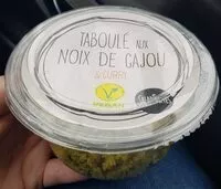 Mängden socker i Taboulé aux noix de cajou et curry