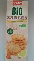 Mängden socker i Sablé amandes citron Bio