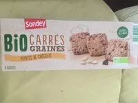 Mängden socker i Carres graines pepites de chocolat