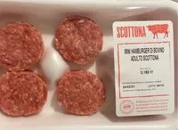 Mängden socker i Mini hamburgher di bovino adulto scottona