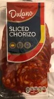 Mängden socker i Sliced chorizo
