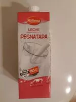 Mängden socker i Leche Desnatada Milbona