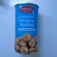 Mängden socker i Aceitunas manzanilla rellenas de anchoa