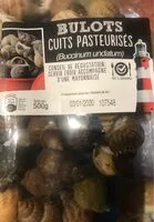 Mängden socker i Bulots cuits pasteurisés