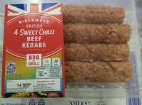 Mängden socker i Sweet chilli beef kebabs