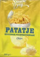 Mängden socker i Chips kruidige frites smaak
