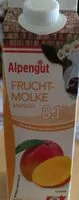 Mängden socker i Fruchtmolke Mango