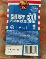 Mängden socker i GrilliMaisteri Cherry cola Possun kasslerpihvi