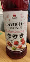 Mängden socker i Szamóca-egres ízű vegyes gyümölcsszörp cukorral és mézzel. Feketerépával színezve.
