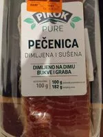 Mängden socker i Pečenica dimljena i sušena