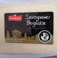 Mängden socker i Savogniner Bergkäse