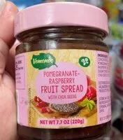 Mängden socker i Pomegranate Raspberry fruit spread