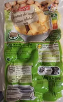 Mängden socker i Pommes de terre entières épluchées