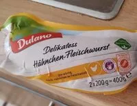 Mängden socker i Hähnchen Fleischwurst