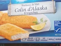 Mängden socker i Pané de colin d'alaska 100% filet