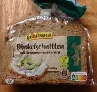 Mängden socker i Dinkelschnitten mit Sonnenblumenkernen