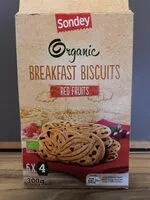 Mängden socker i Organic Breakfast Biscuits Red Fruits